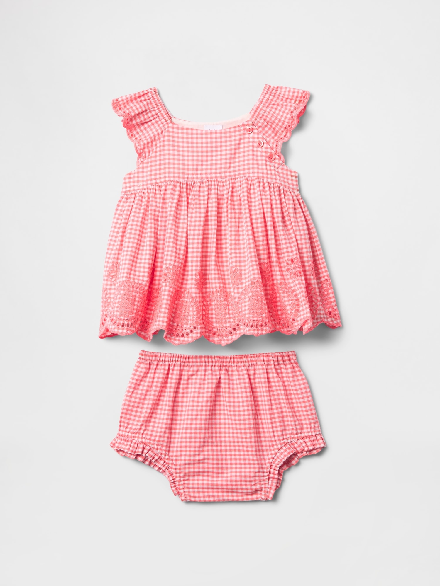 Baby Eyelet Cotton Outfit Set