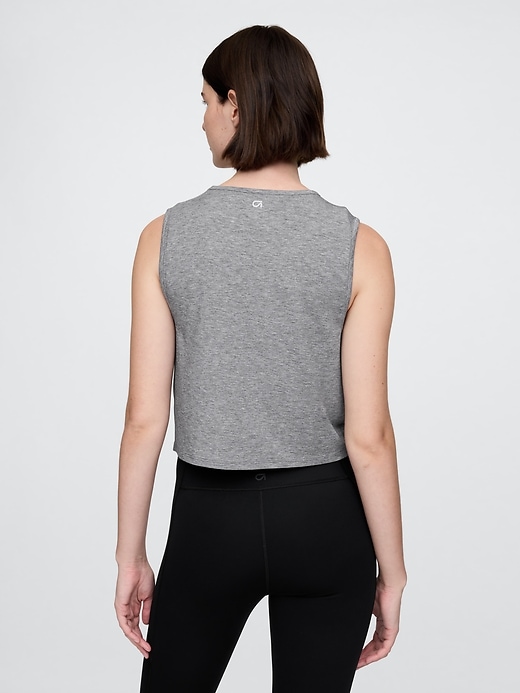 Image number 2 showing, GapFit Breathe Cropped Muscle Tank Top