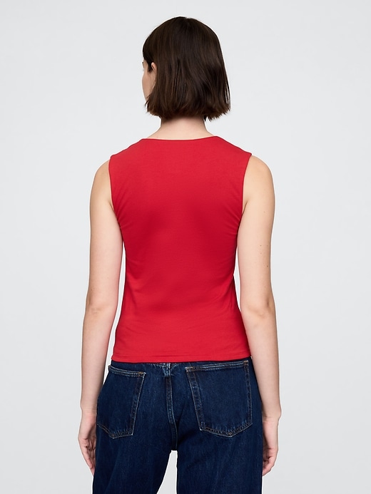 Image number 2 showing, CloseKnit Jersey Square-Neck Top