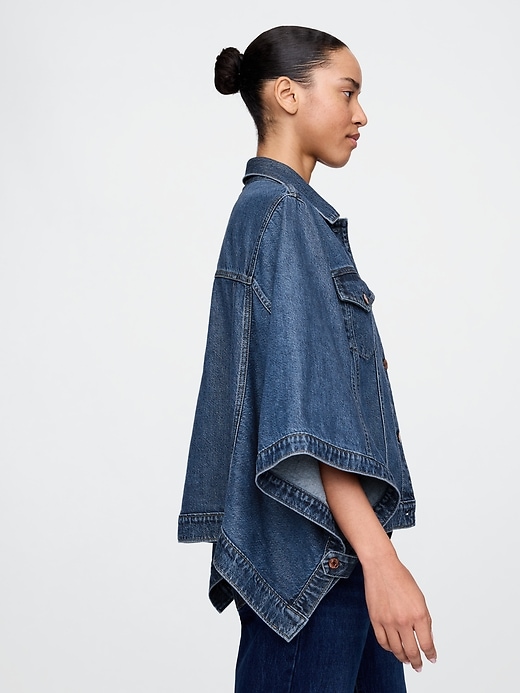 Image number 4 showing, UltraSoft Denim Cape Jacket