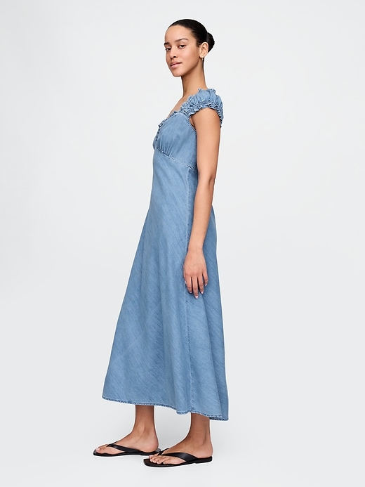 Image number 3 showing, Denim Maxi Dress