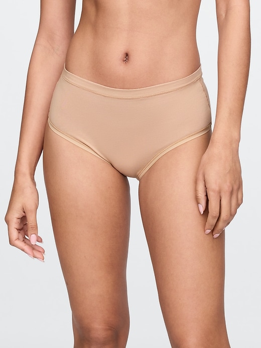 Image number 1 showing, Organic Stretch Cotton High Rise Bikini