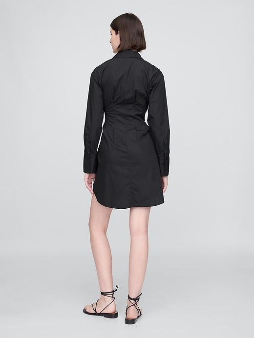 Image number 2 showing, Organic Cotton Poplin Mini Shirtdress