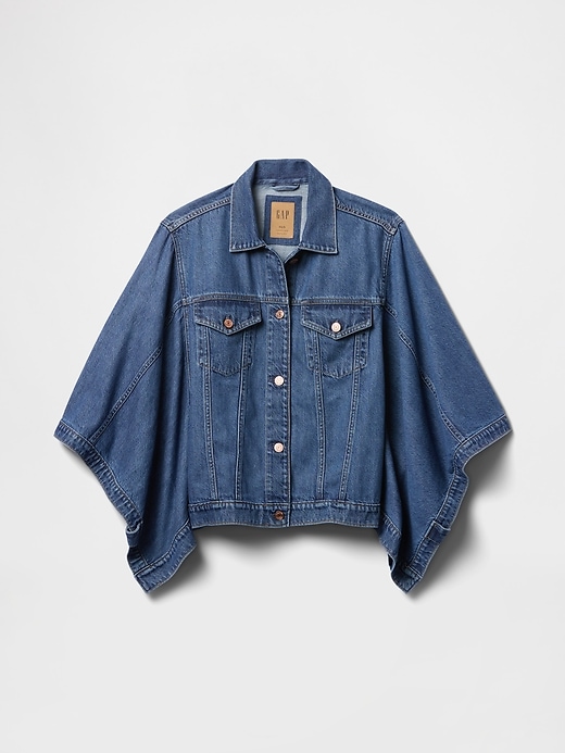 Image number 5 showing, UltraSoft Denim Cape Jacket