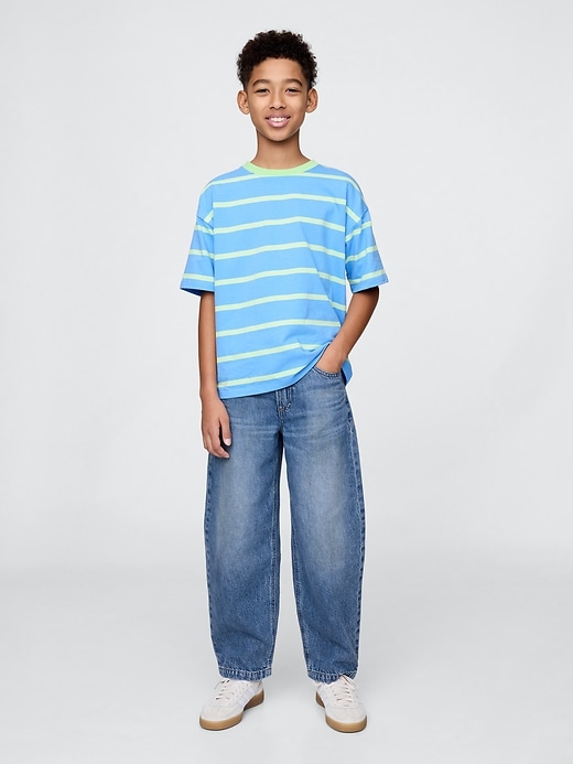 Image number 1 showing, Kids Baggy Barrel Jeans