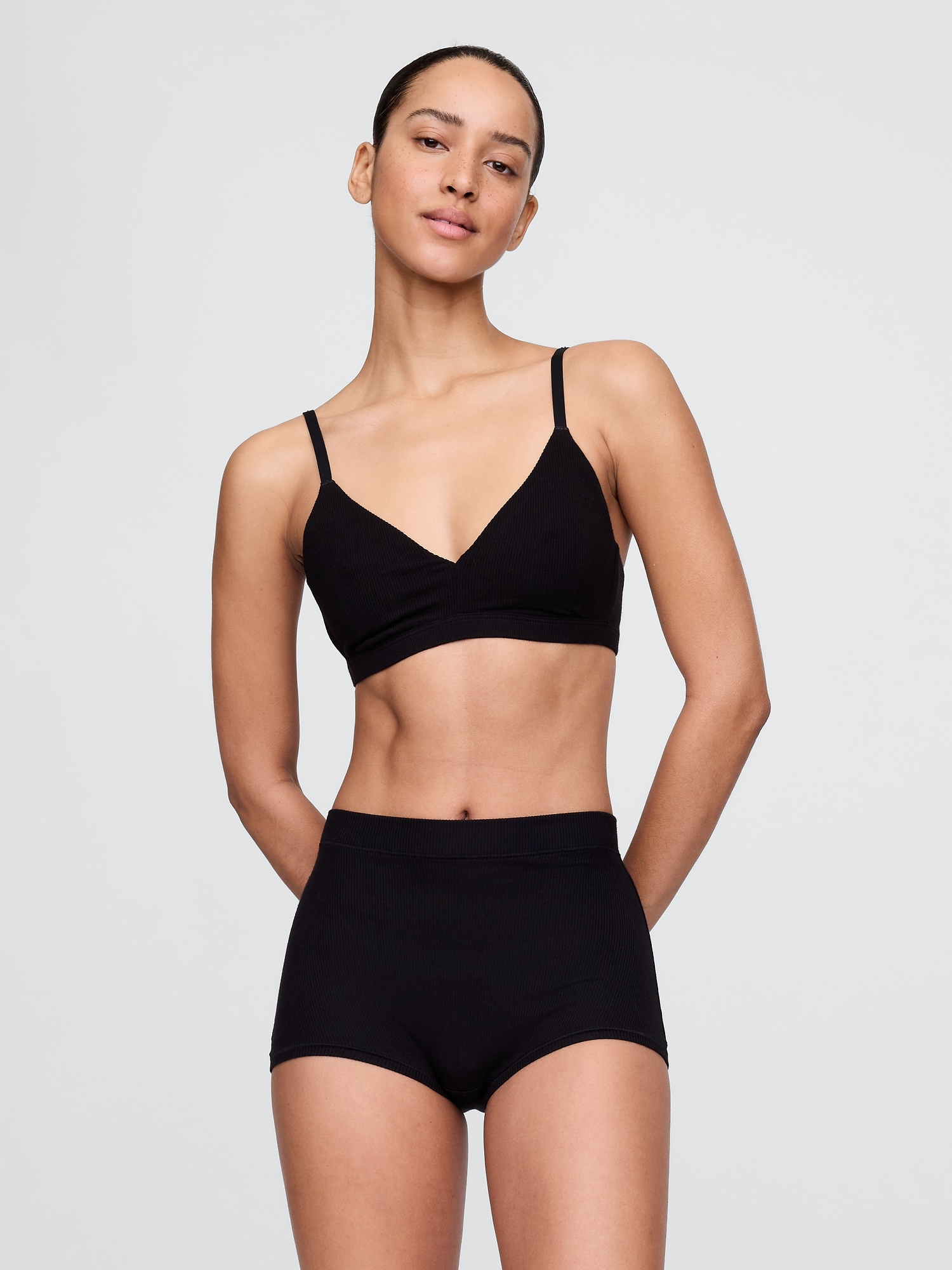 Modal Rib Triangle Bralette