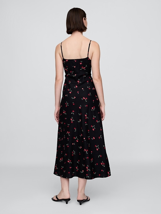 Image number 2 showing, Linen-Blend Maxi Slip Dress