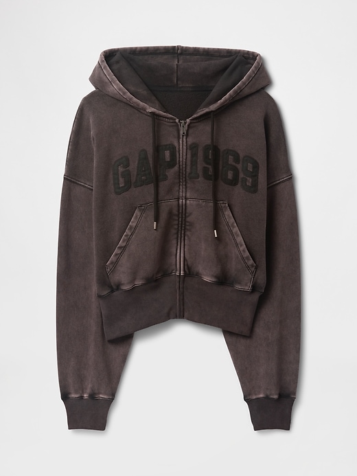 Image number 4 showing, VintageSoft Full-Zip Wedge Hoodie