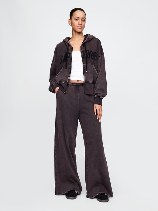 Image number 1 showing, VintageSoft Baggy Wide-Leg Sweatpants