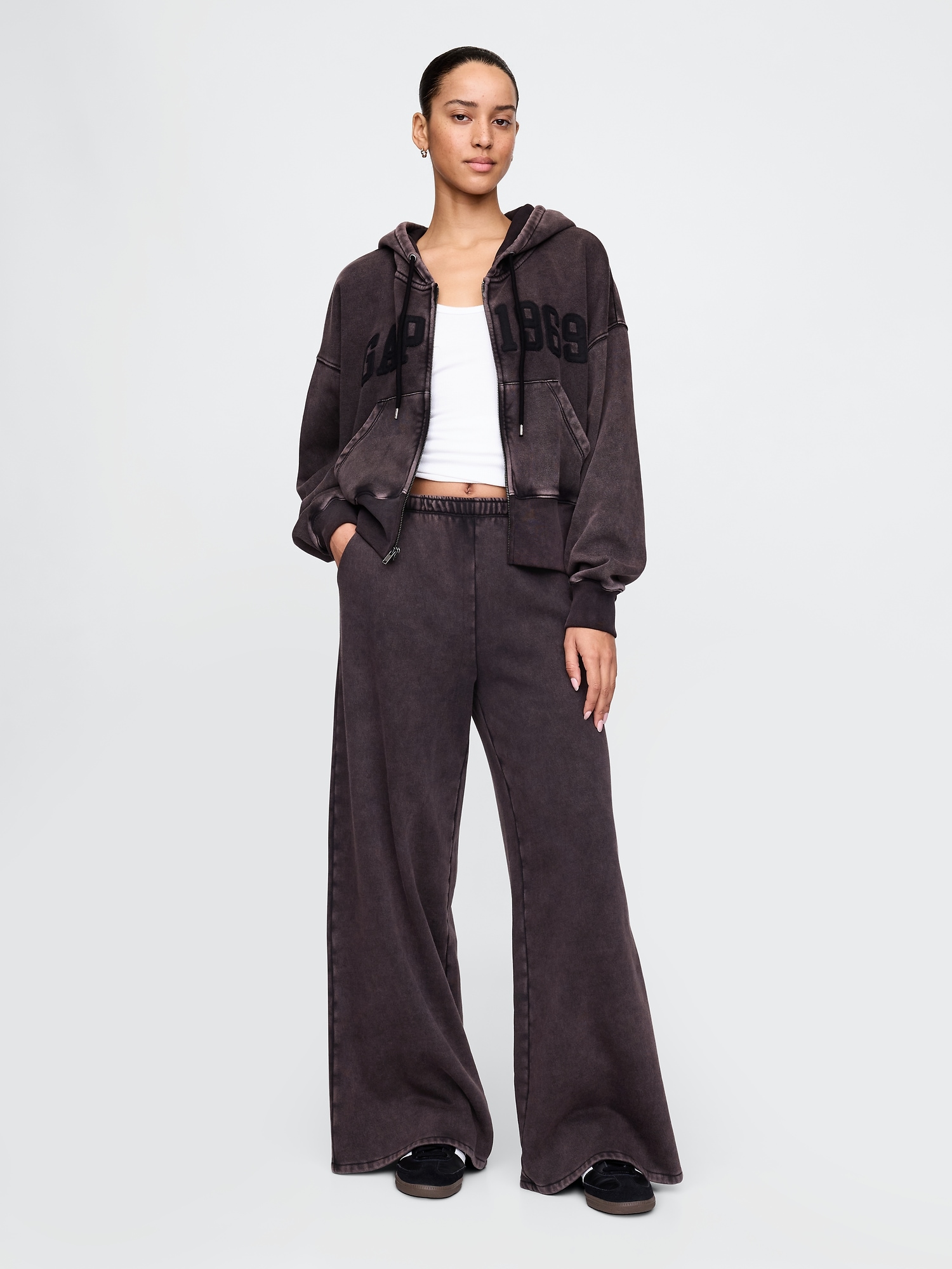 Vintage Soft Baggy Wide-Leg Sweatpants