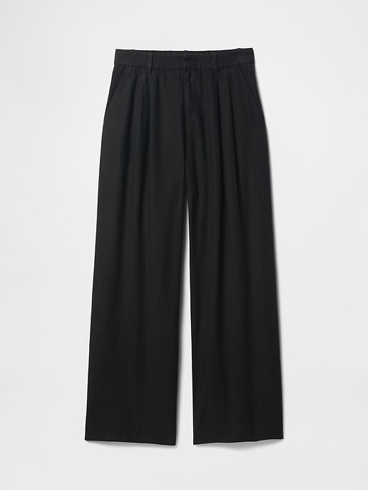 Image number 8 showing, 365 High Rise Linen-Blend Trousers