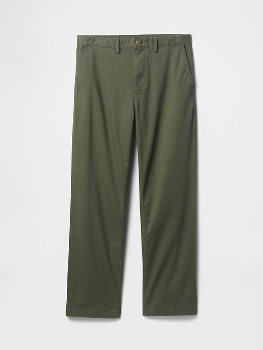 Image number 6 showing, '90s Loose Herringbone Khakis