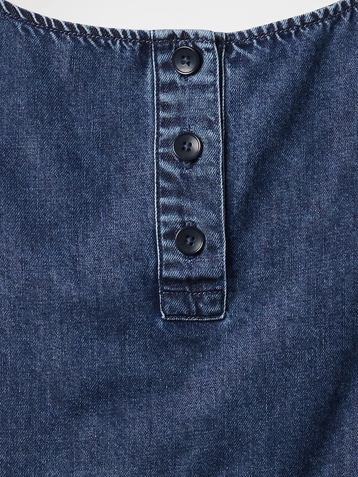 Image number 4 showing, UltraSoft Denim Cropped Shell Tank