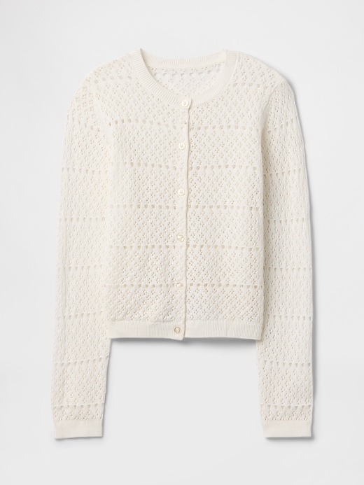 Image number 2 showing, Girls Pointelle Cardigan