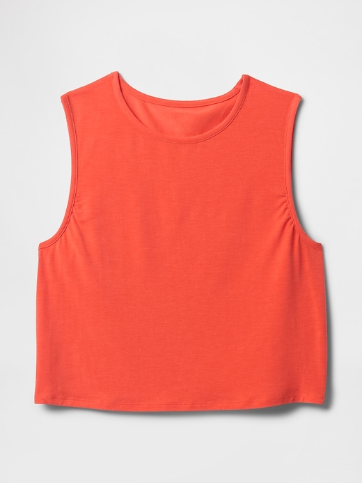 Image number 3 showing, GapFit Breathe Cropped Muscle Tank Top