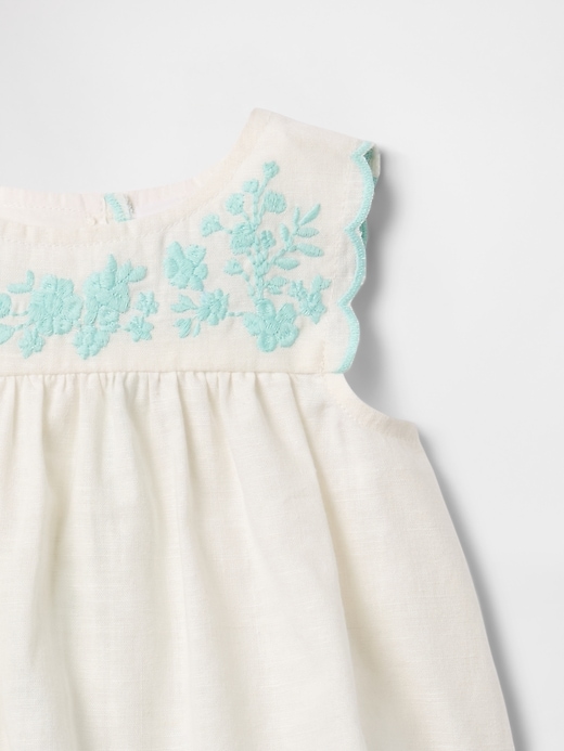 Image number 3 showing, Baby Linen-Cotton Outfit Set