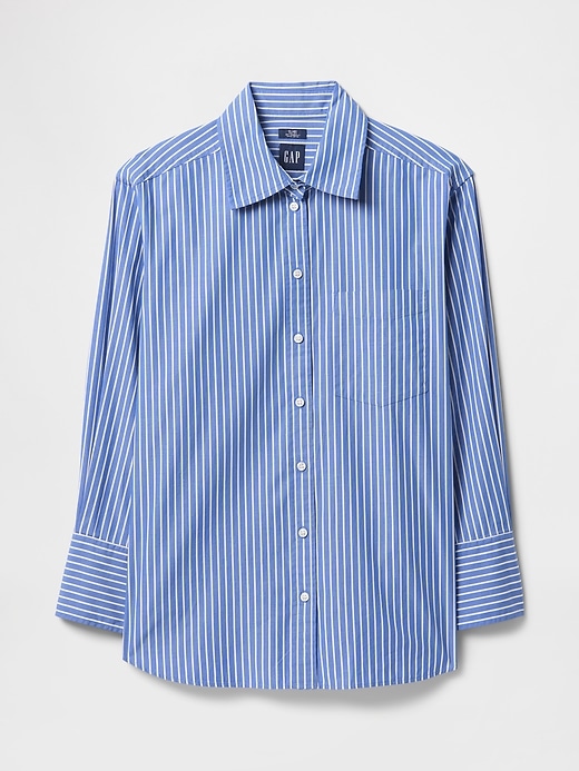 Image number 5 showing, Organic Cotton Poplin Big Shirt