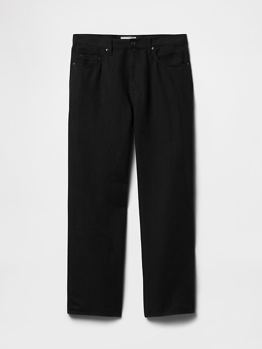 Image number 6 showing, Linen-Cotton '90s Loose Herringbone Pants