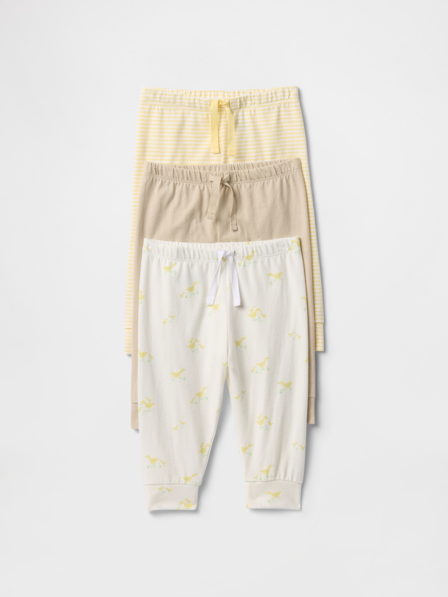 Baby First Favorites Organic Cotton Pull-On Pants (3-Pack)