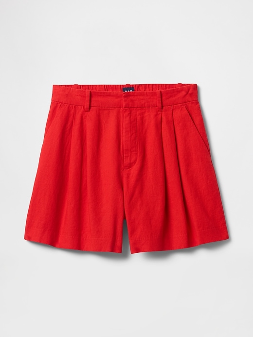 Image number 8 showing, 365 High Rise Linen-Blend Shorts