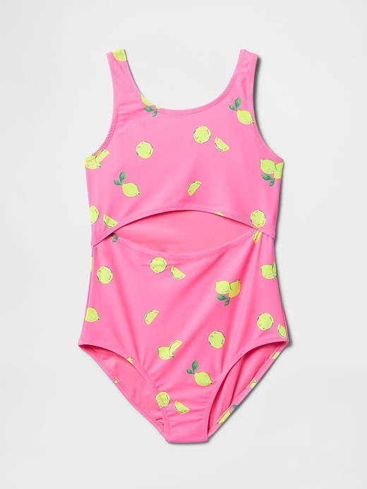 Image number 1 showing, Kids Cutout Swim One-Piece