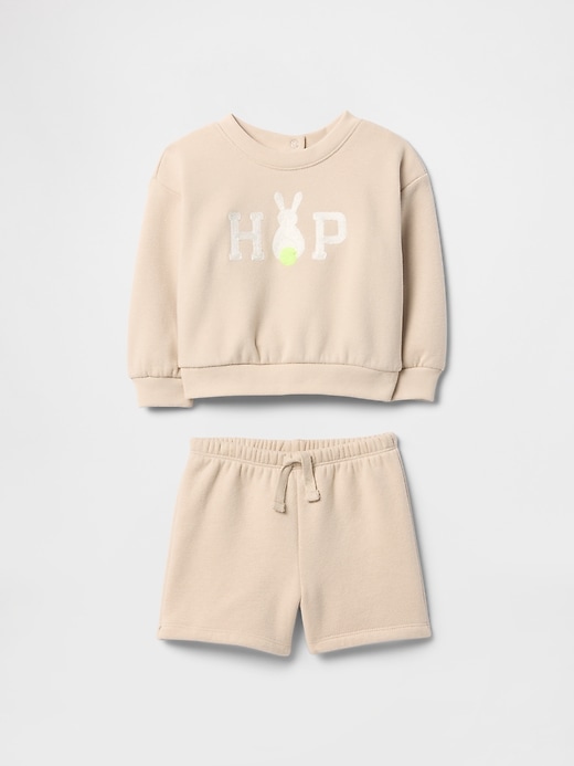 Image number 1 showing, Baby Vintage Soft Bunny Logo Sweat Set