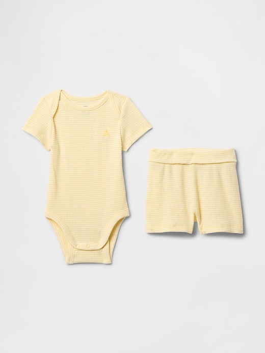 Image number 1 showing, Baby Grow-With-Me TinyRib Outfit Set