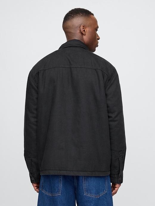 Image number 2 showing, Sherpa-Lined Shirt Jacket