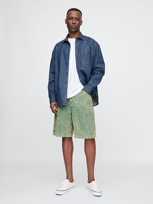 Image number 1 showing, Washed Corduroy Shorts