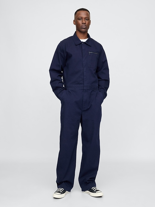 Image number 1 showing, Twill Coveralls