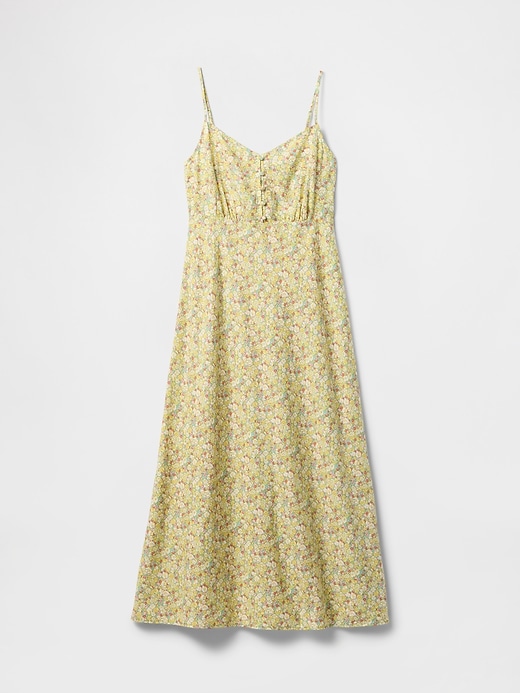 Image number 7 showing, Linen-Blend Maxi Slip Dress