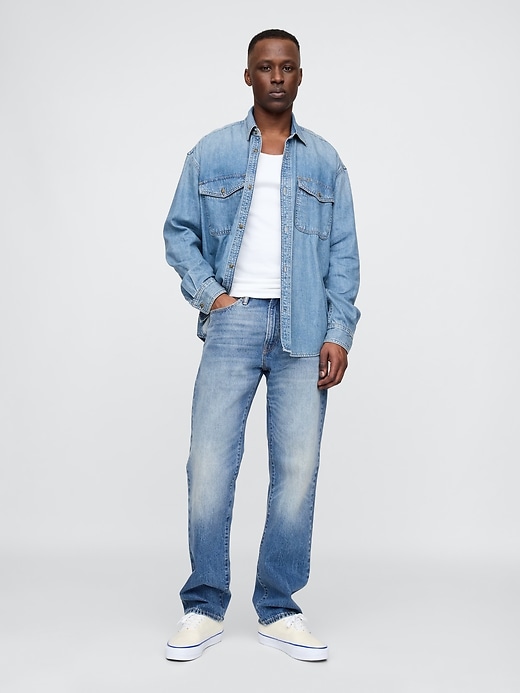 Image number 1 showing, Relaxed Straight Jeans