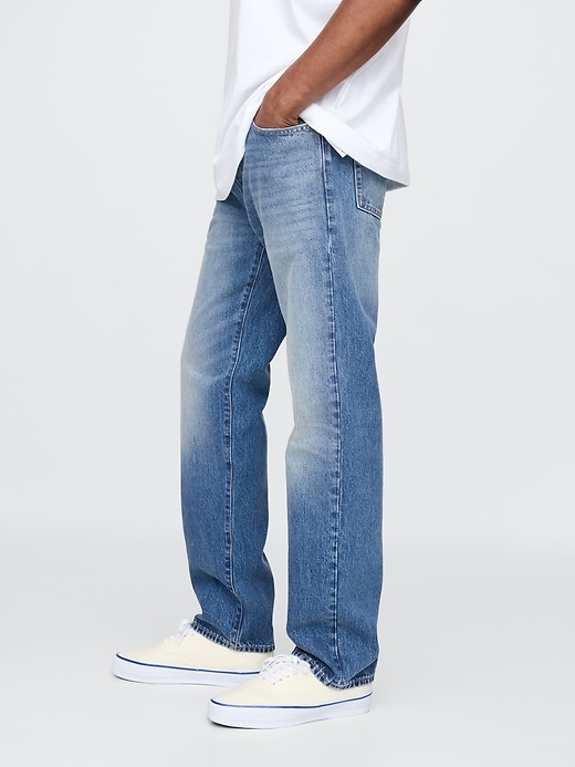 Image number 3 showing, Relaxed Straight Jeans