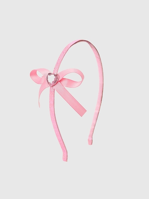 View large product image 1 of 1. Sweet Wink Dainty Heart Bow Valentines Day Headband