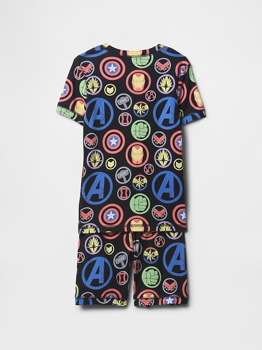 Image number 2 showing, Kids Organic Brushed Cotton Marvel PJ Set