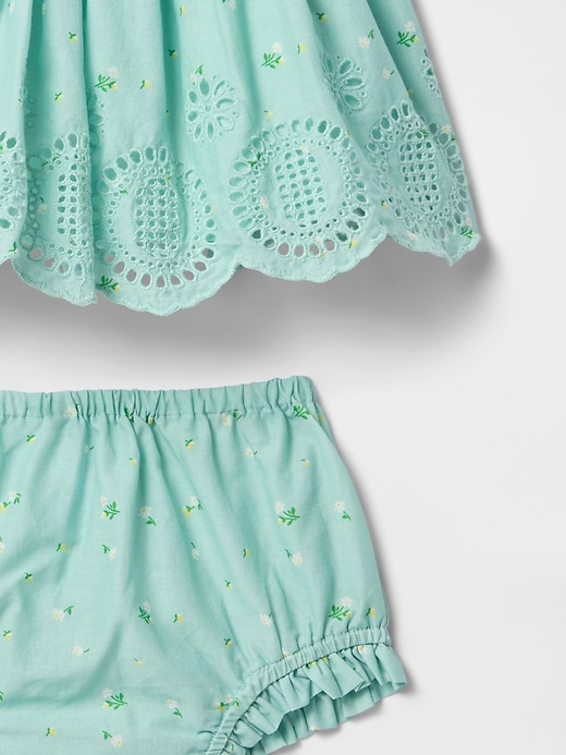 Image number 3 showing, Baby Eyelet Cotton Outfit Set