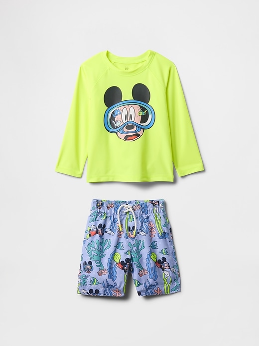 Image number 1 showing, Gap × Disney Baby & Toddler Rash Guard Swim Two-Piece