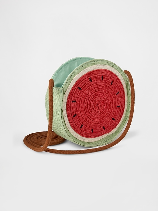 Image number 2 showing, Kids Watermelon Straw Bag