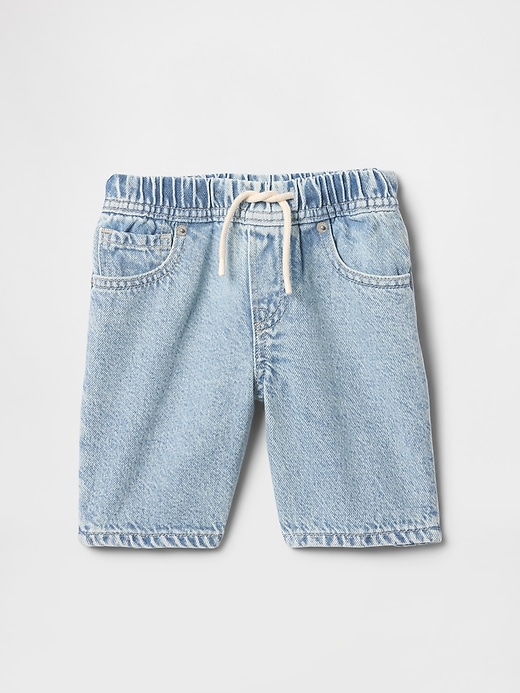 Image number 1 showing, Baby & Toddler UltraSoft Denim Pull-On Shorts