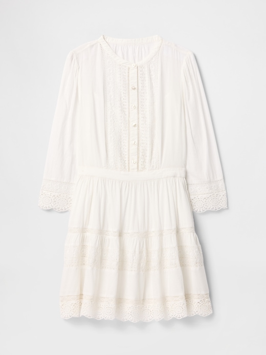 Image number 7 showing, Lace-Trim Mini Dress