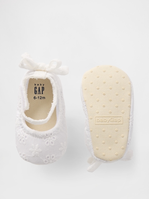 Image number 3 showing, Baby Eyelet Bow Shoes