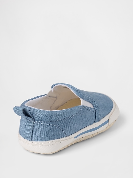 Image number 4 showing, Baby Denim Slip-On Shoes