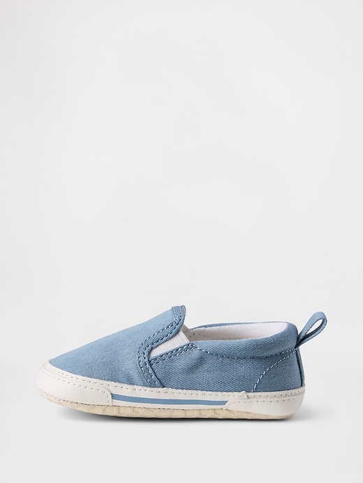 Image number 5 showing, Baby Denim Slip-On Shoes