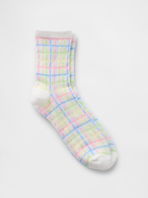 Image number 1 showing, Sheer Half Crew Socks