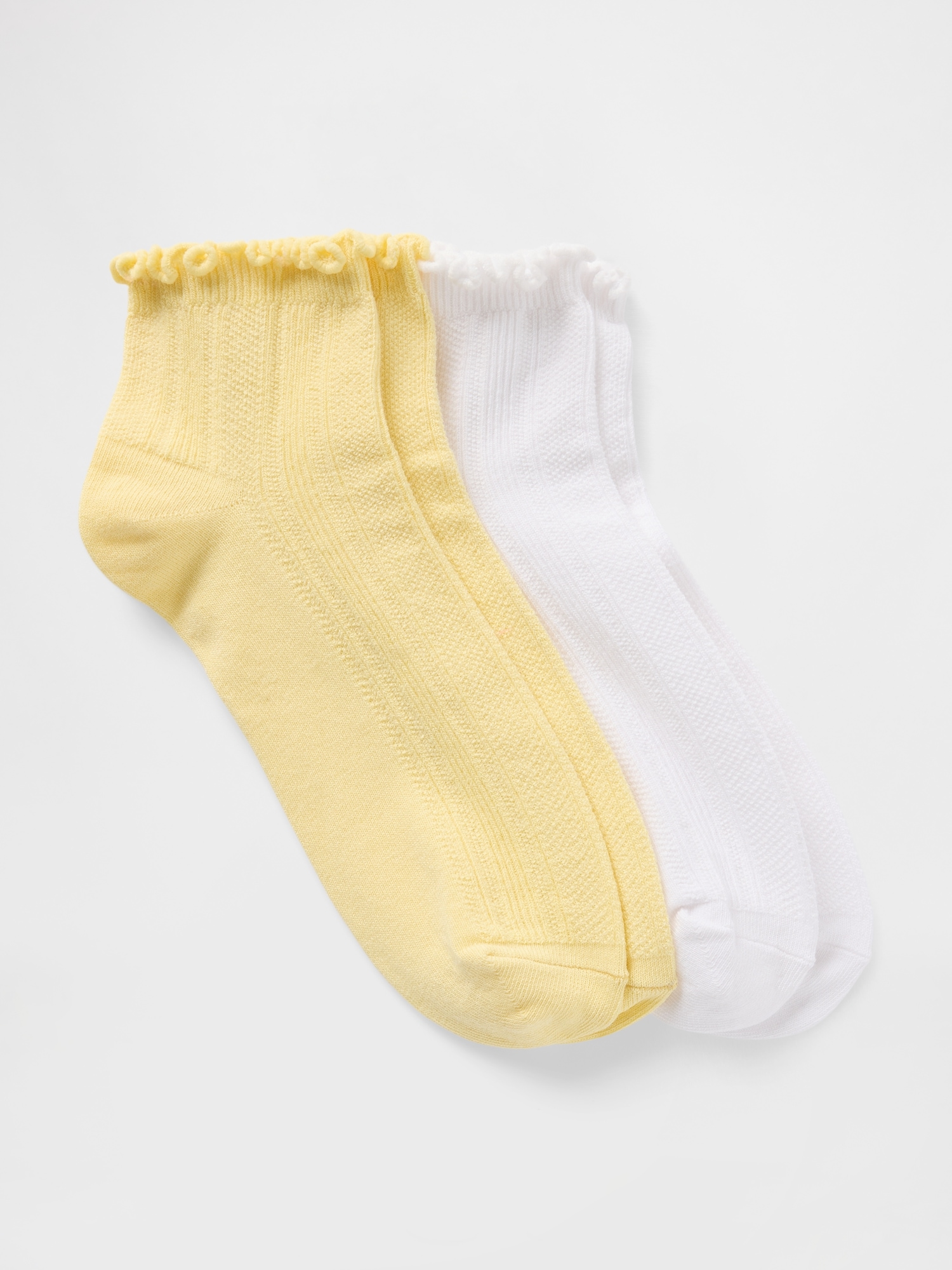 Ruffle-Trim Ankle Socks (2-Pack)