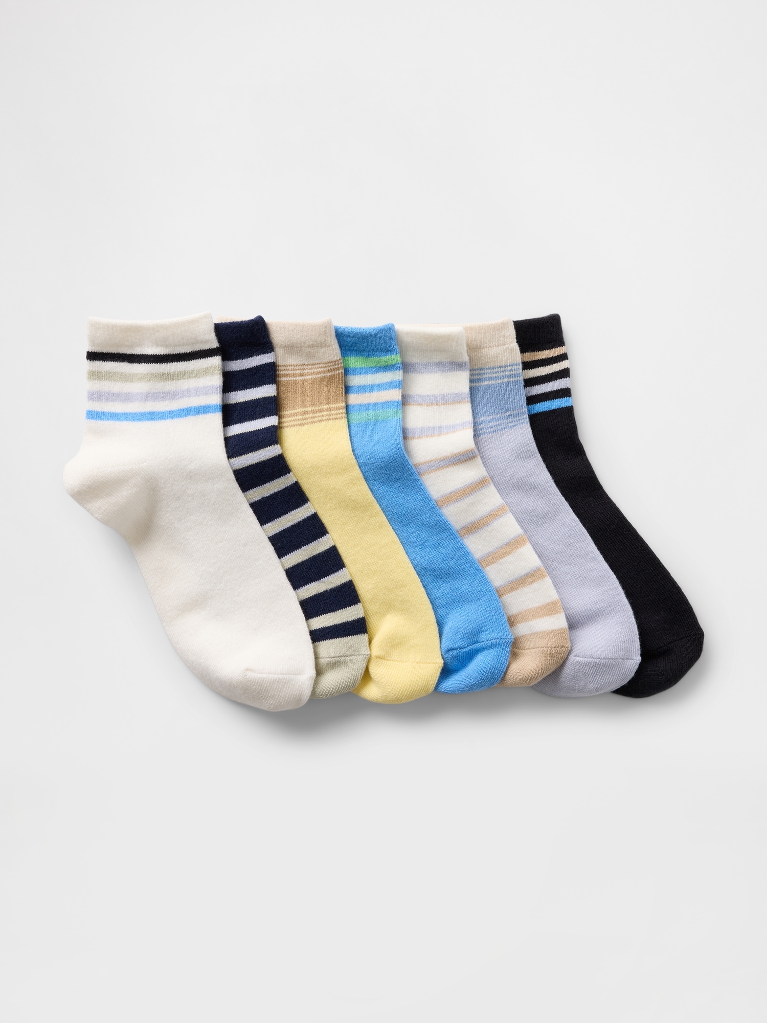 Kids Quarter Crew Socks (7-Pack)