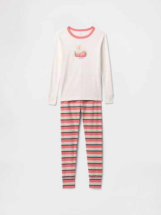 Image number 1 showing, Kids Organic Brushed Cotton PJ Set