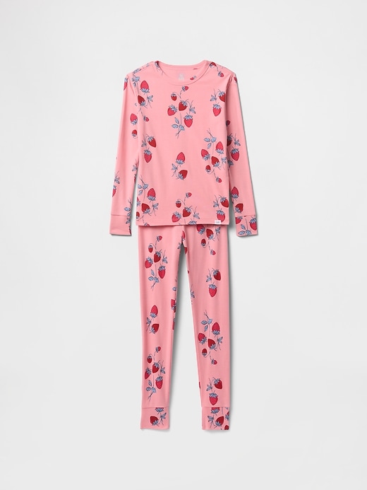 Image number 1 showing, Kids Organic Brushed Cotton PJ Set