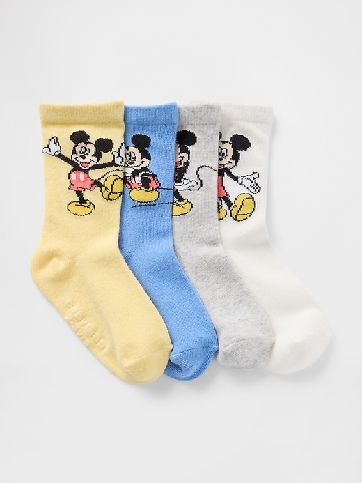 View large product image 1 of 1. Gap × Disney Baby & Toddler Crew Socks (4-Pack)