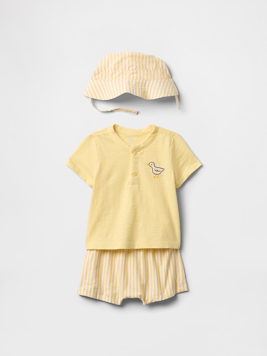 Image number 1 showing, Baby Three-Piece Outfit Set